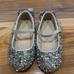 Sparkly Silver Kids' Mary Jane Shoes